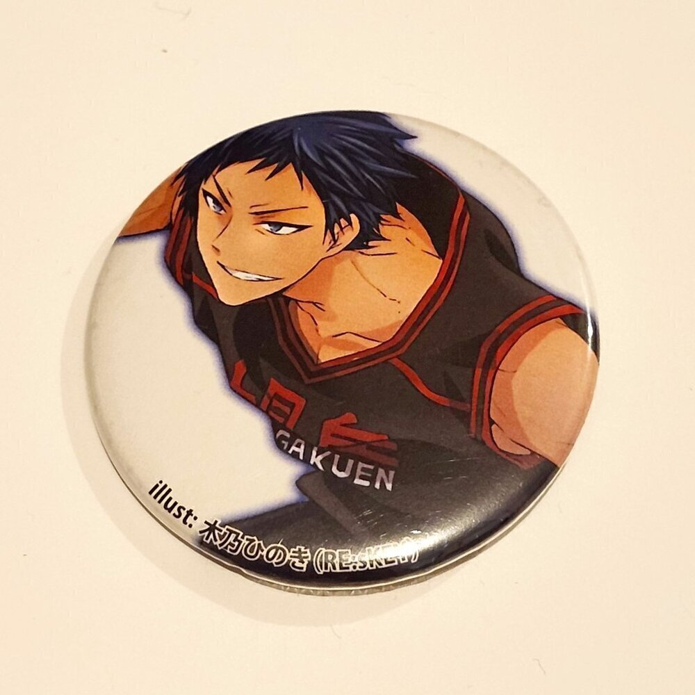 *5 for $20* Kuroko no Basket Aomine Daiki Can Badge Pin - Kuroko's Basketball